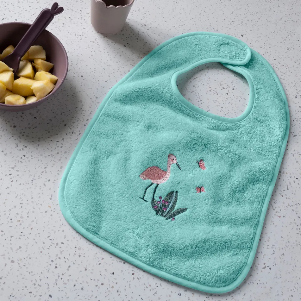 Carré Blanc Bavoir coton Aruba celadon|Enfant Bavoirs & Mini-bavoirs