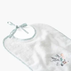 Carré Blanc Bavoir coton bio Jardine blanc|Enfant Bavoirs & Mini-bavoirs