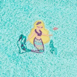 Carré Blanc Bavoir coton Calliopé lagon|Enfant Bavoirs & Mini-bavoirs