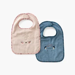 Carré Blanc Bavoir coton Happyful nude|Enfant Bavoirs & Mini-bavoirs