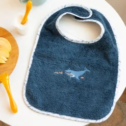 Carré Blanc Bavoir coton Océanos|Enfant Bavoirs & Mini-bavoirs