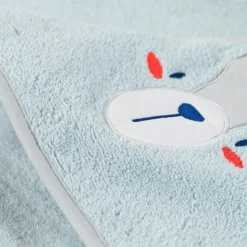 Carré Blanc Cape de bain coton Artica givre|Enfant Capes De Bain