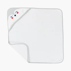 Carré Blanc Cape de bain coton Artica blanc|Enfant Capes De Bain