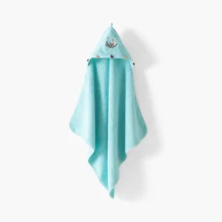 Carré Blanc Cape de bain coton Aruba celadon|Enfant Capes De Bain