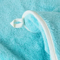 Carré Blanc Cape de bain coton Atlantis lagon|Enfant Capes De Bain