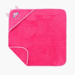 Carré Blanc Cape de bain coton Beachful fuchsia|Enfant Capes De Bain