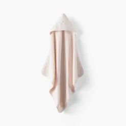 Carré Blanc Cape de bain coton bio Bienvenue nude|Enfant Capes De Bain|Nouveautés Bébénew