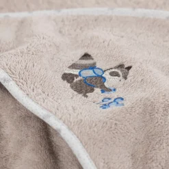 Carré Blanc Cape de bain coton biologique Devine lin|Enfant Capes De Bain