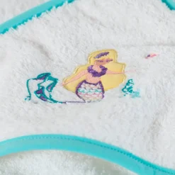 Carré Blanc Cape de bain coton Calliopé blanc|Enfant Capes De Bain