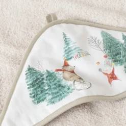 Carré Blanc Cape de bain coton Féeries ivoire|Enfant Capes De Bain