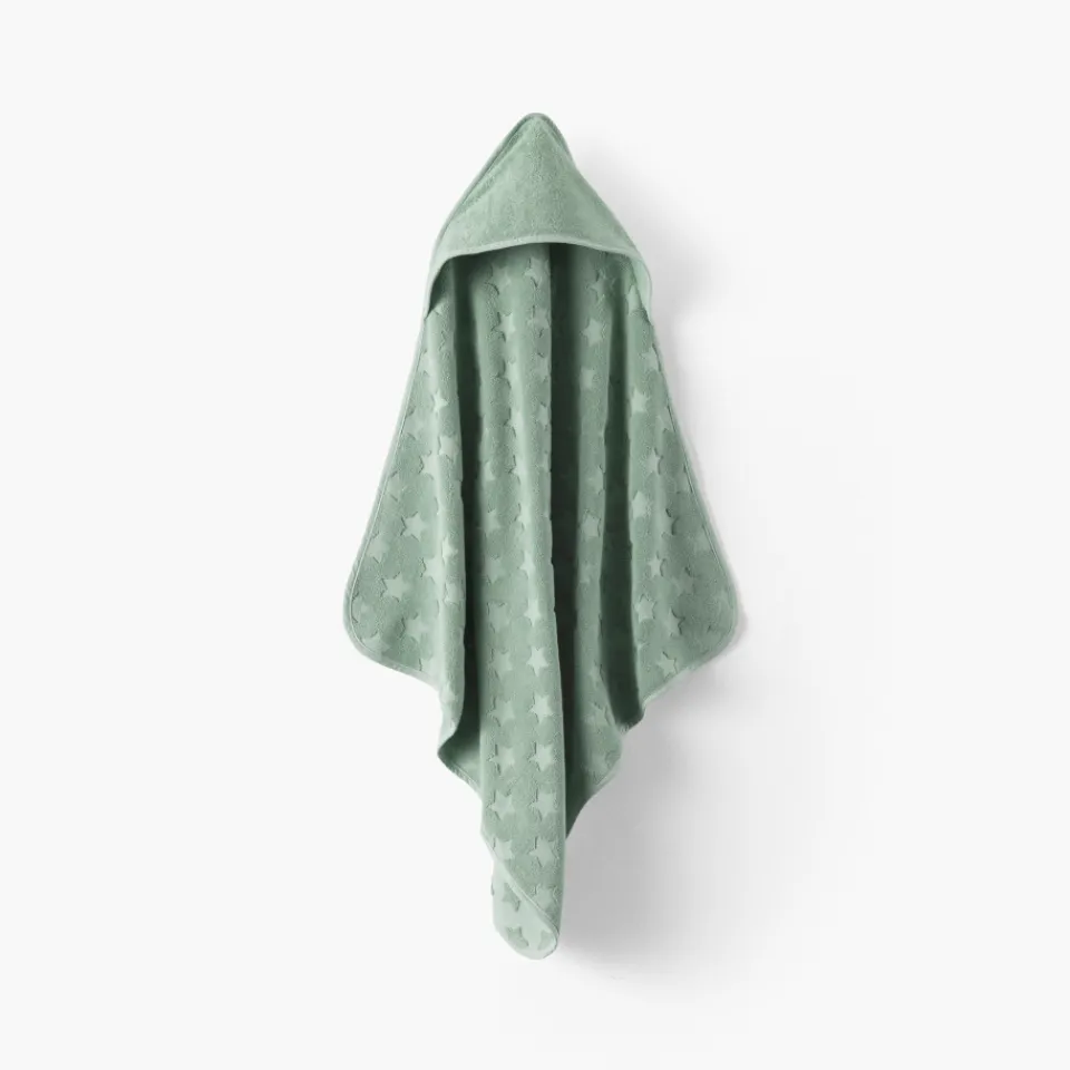 Carré Blanc Cape de bain coton Monjour eucalyptus|Enfant Capes De Bain|Nouveautés Bébénew