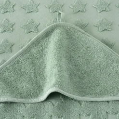 Carré Blanc Cape de bain coton Monjour eucalyptus|Enfant Capes De Bain|Nouveautés Bébénew