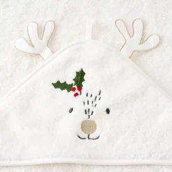 Carré Blanc Cape de bain coton Xmasful ivoire|Enfant Capes De Bain|Nouveautés Bébénew