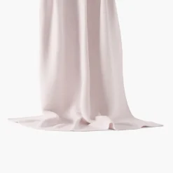 Carré Blanc Couverture tricot coton bio Bienvenue nude|Enfant Linge De Litbio|Accessoires