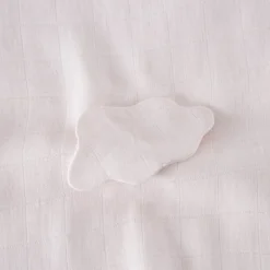 Carré Blanc Doudou coton bio Bienvenue nude|Enfant Accessoires|Nouveautés Bébénew