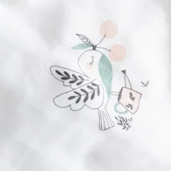 Carré Blanc Doudou coton bio Jardine blanc|Enfant Accessoires