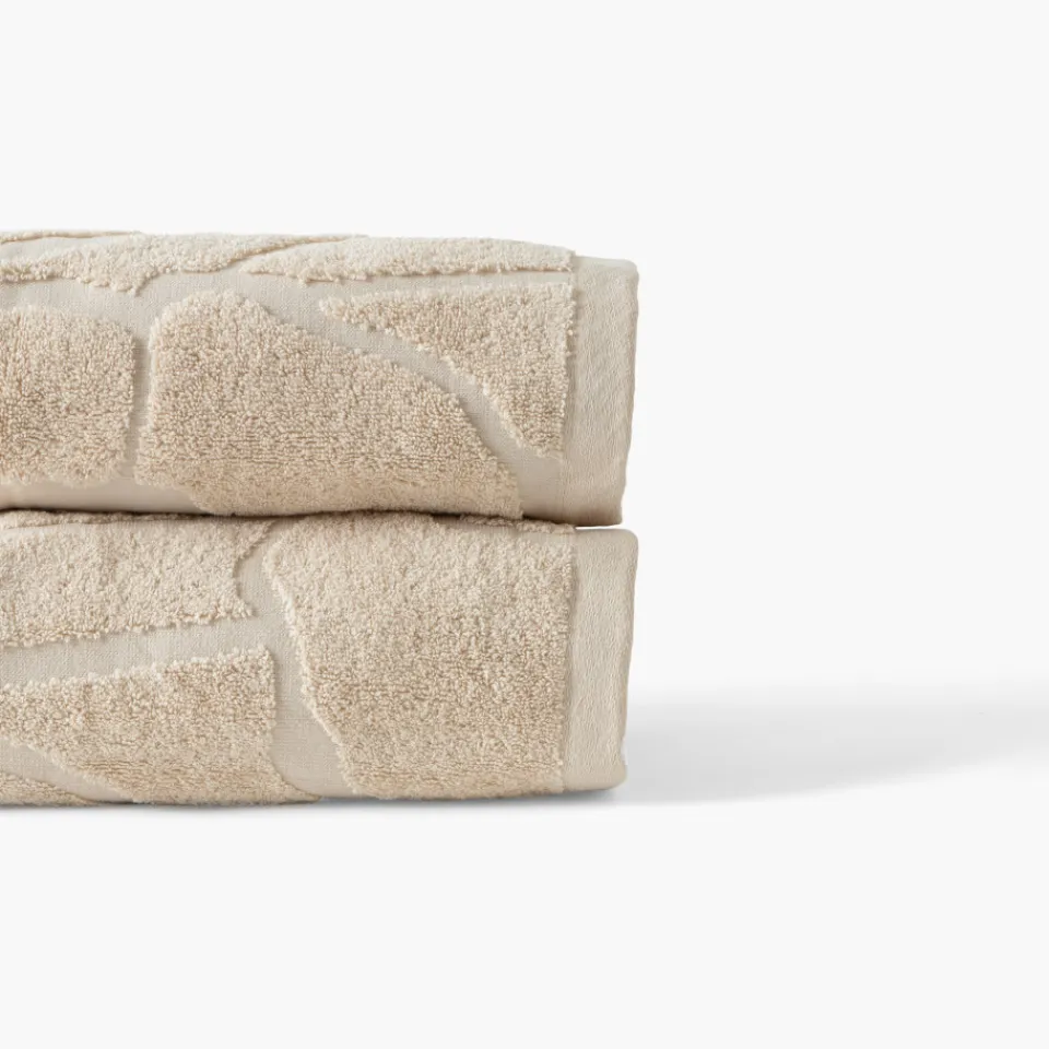 Carré Blanc Drap de bain coton bio Gisèle| Draps De Bain