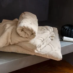 Carré Blanc Drap de bain coton bio Gisèle| Draps De Bain