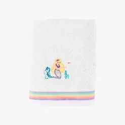Carré Blanc Drap de bain coton Calliopé blanc|Enfant Draps De Bain