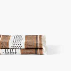 Carré Blanc Drap de bain coton Eclipse écru| Draps De Bain