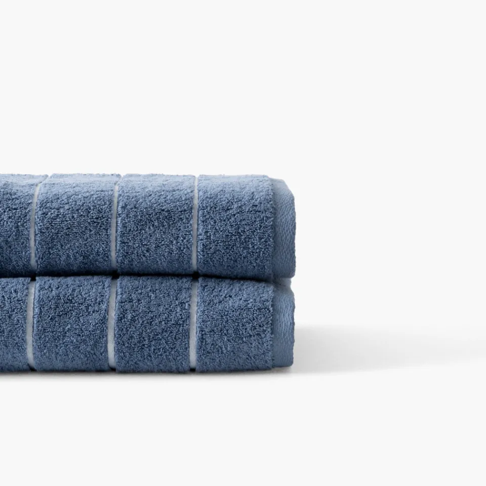 Carré Blanc Drap de bain coton Hypnotic indigo|Homme Coffrets Cadeaux|Draps De Bain