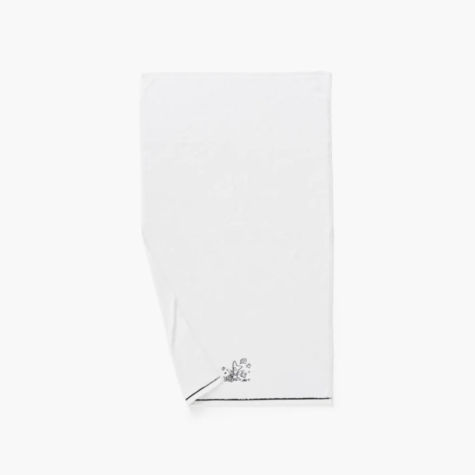 Carré Blanc Drap de bain coton Jakè x| Draps De Bain