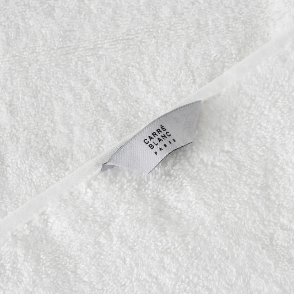 Carré Blanc Drap de bain coton Jakè x| Draps De Bain