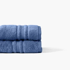 Carré Blanc Drap de bain coton Lola II encre| Draps De Bain