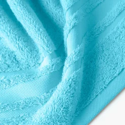 Carré Blanc Drap de bain coton Lola II turquoise| Draps De Bain