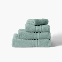 Carré Blanc Drap de bain coton Lola II argile| Draps De Bain