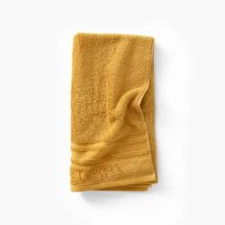 Carré Blanc Drap de bain coton Lola II miel| Draps De Bain