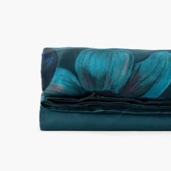 Carré Blanc Drap de lit coton Eclats| Draps De Lit