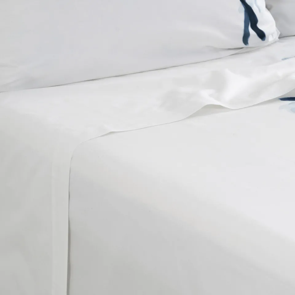 Carré Blanc Drap de lit coton Hypnotic| Draps De Lit