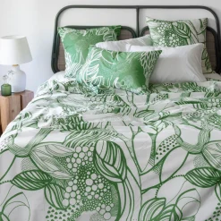 Carré Blanc Drap de lit percale de coton bio Canopée| Draps De Lit