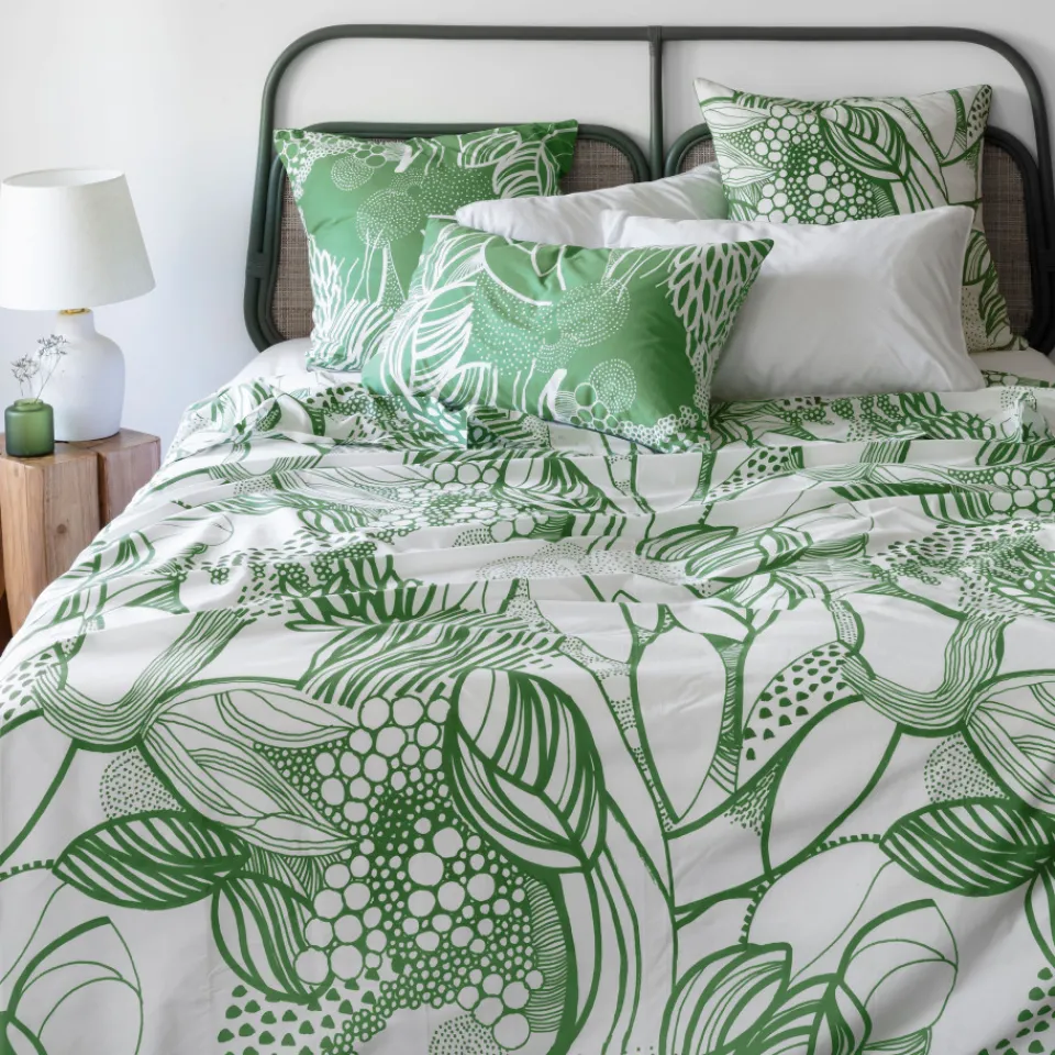 Carré Blanc Drap de lit percale de coton bio Canopée| Draps De Lit