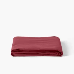 Carré Blanc Drap de lit percale de coton Neo griottine| Draps De Lit