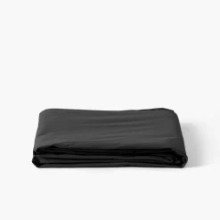 Carré Blanc Drap de lit percale de coton Neo anthracite| Draps De Lit