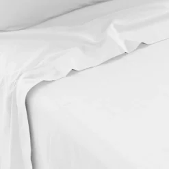 Carré Blanc Drap de lit percale de coton Neo blanc| Draps De Lit