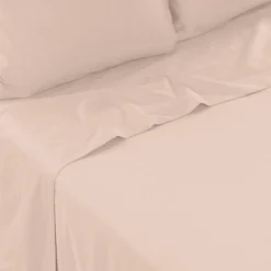 Carré Blanc Drap de lit satin de coton jacquard pois et rayures Prestige nacre| Draps De Lit