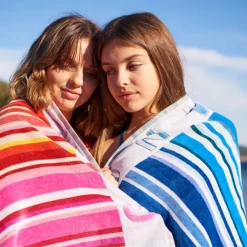 Carré Blanc Drap de plage coton Colorfun| La Plage