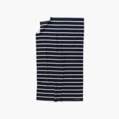 Carré Blanc Drap de plage coton Labaule marine| La Plage