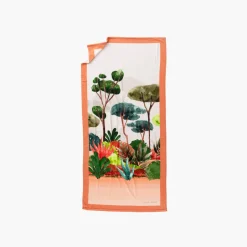 Carré Blanc Drap de plage velours de coton Villasol| La Plage