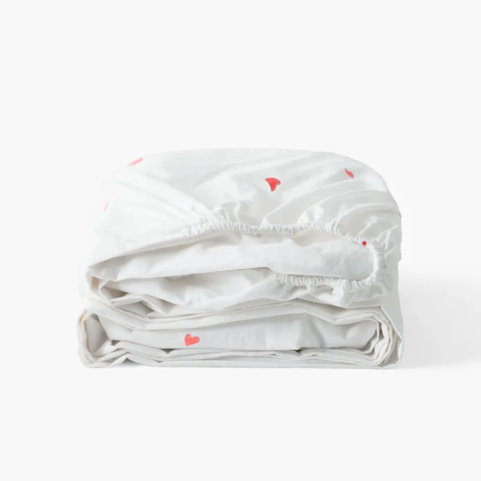 Carré Blanc Drap housse coton Adore|Femme Coffrets Cadeaux|Draps Housse