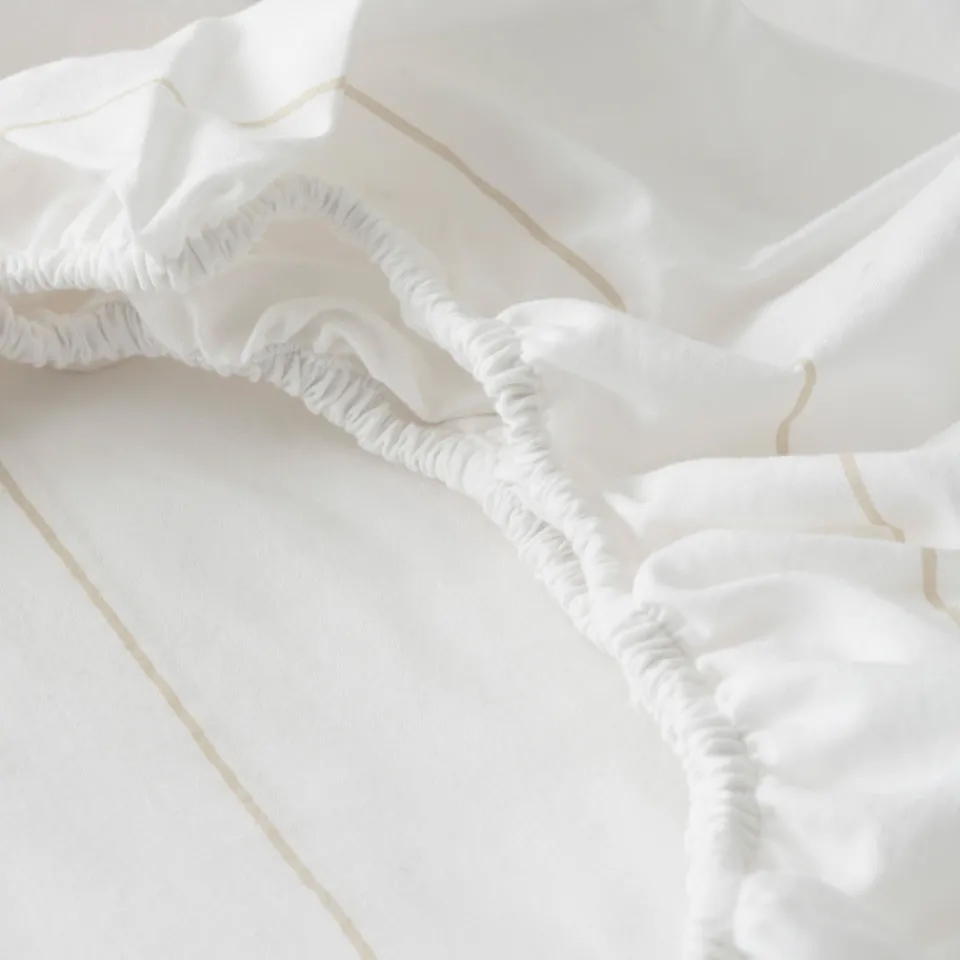 Carré Blanc Drap housse coton Amorgos| Draps Housse