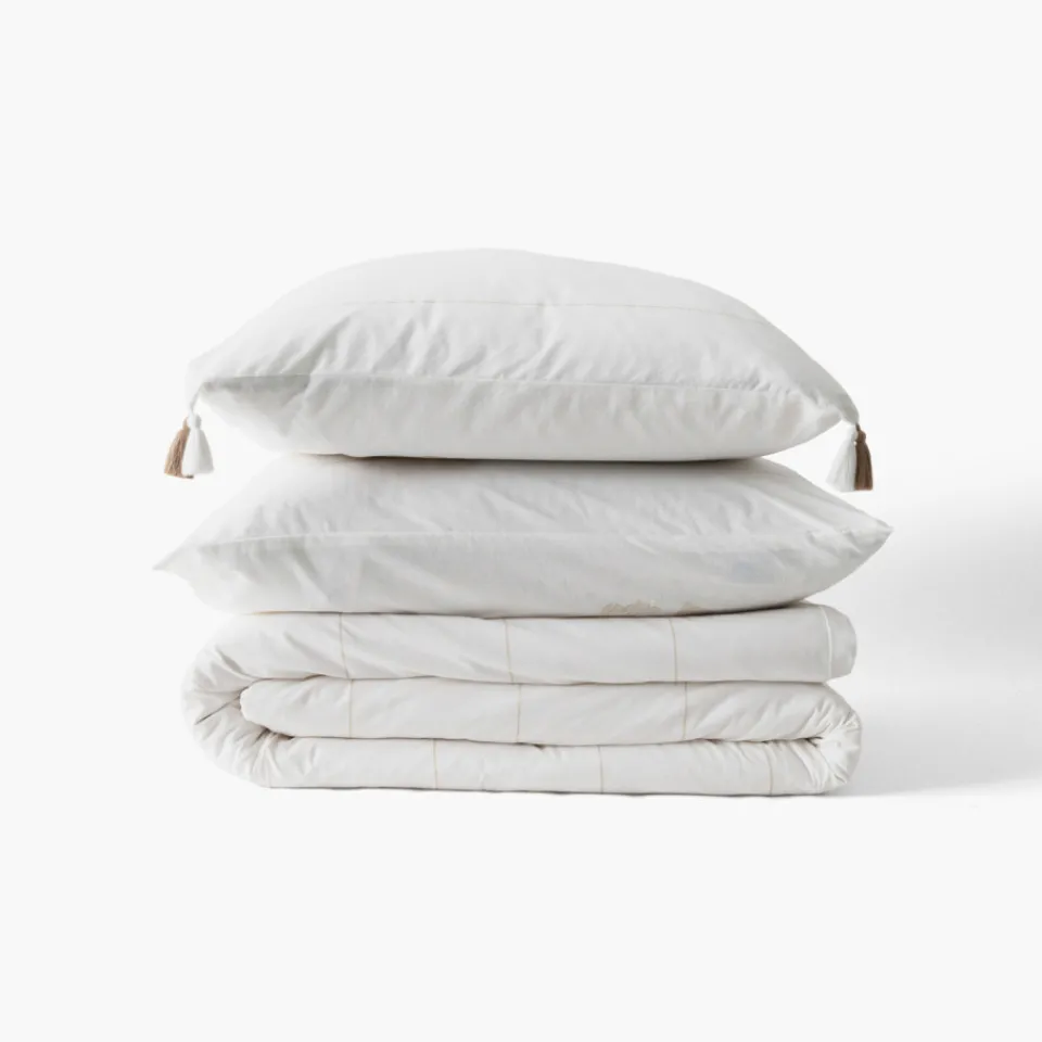 Carré Blanc Drap housse coton Amorgos| Draps Housse