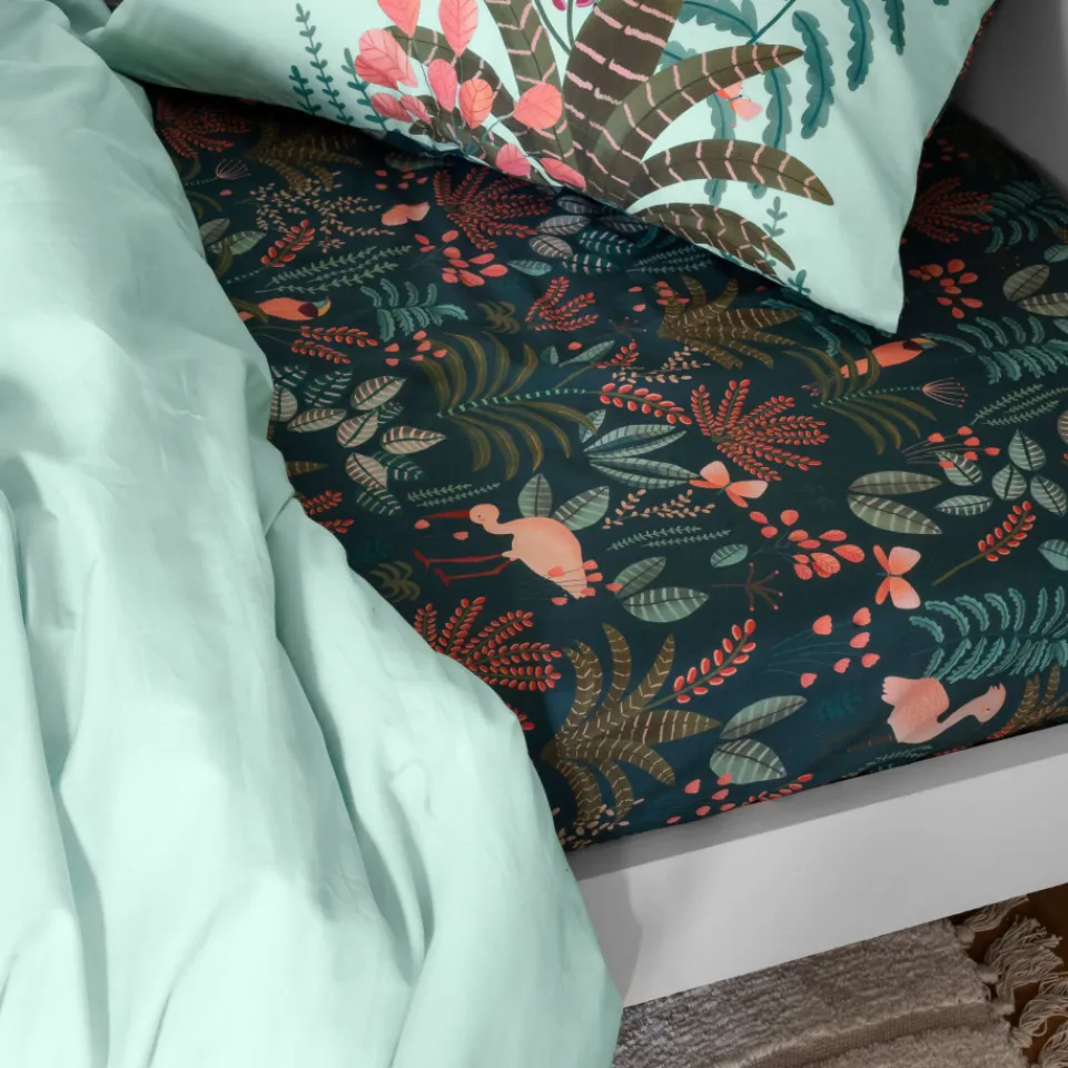 Carré Blanc Drap housse coton Aruba|Enfant Draps Housse