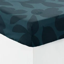 Carré Blanc Drap housse coton Eclats| Draps Housse