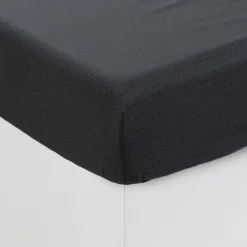 Carré Blanc Drap housse coton Lotus| Draps Housse