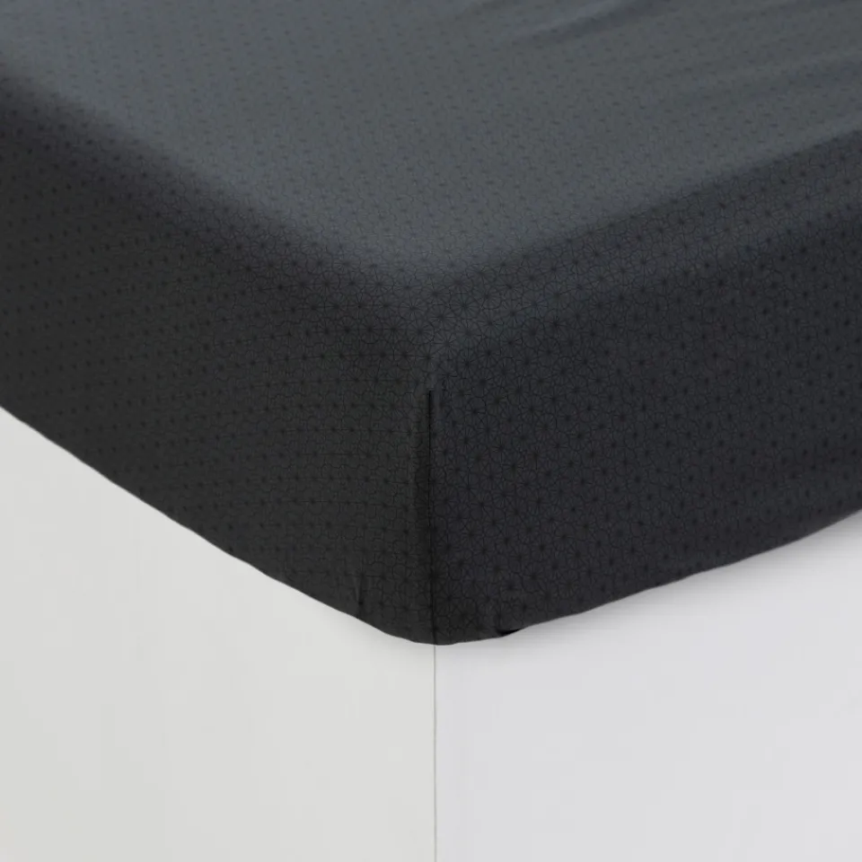 Carré Blanc Drap housse coton Lotus| Draps Housse