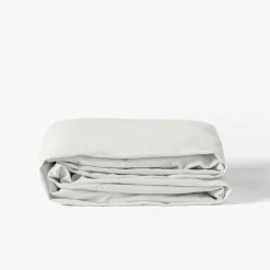 Carré Blanc Drap housse en pur coton lavé biologique Souffle nuage|Enfant Draps Housse|Draps Housse